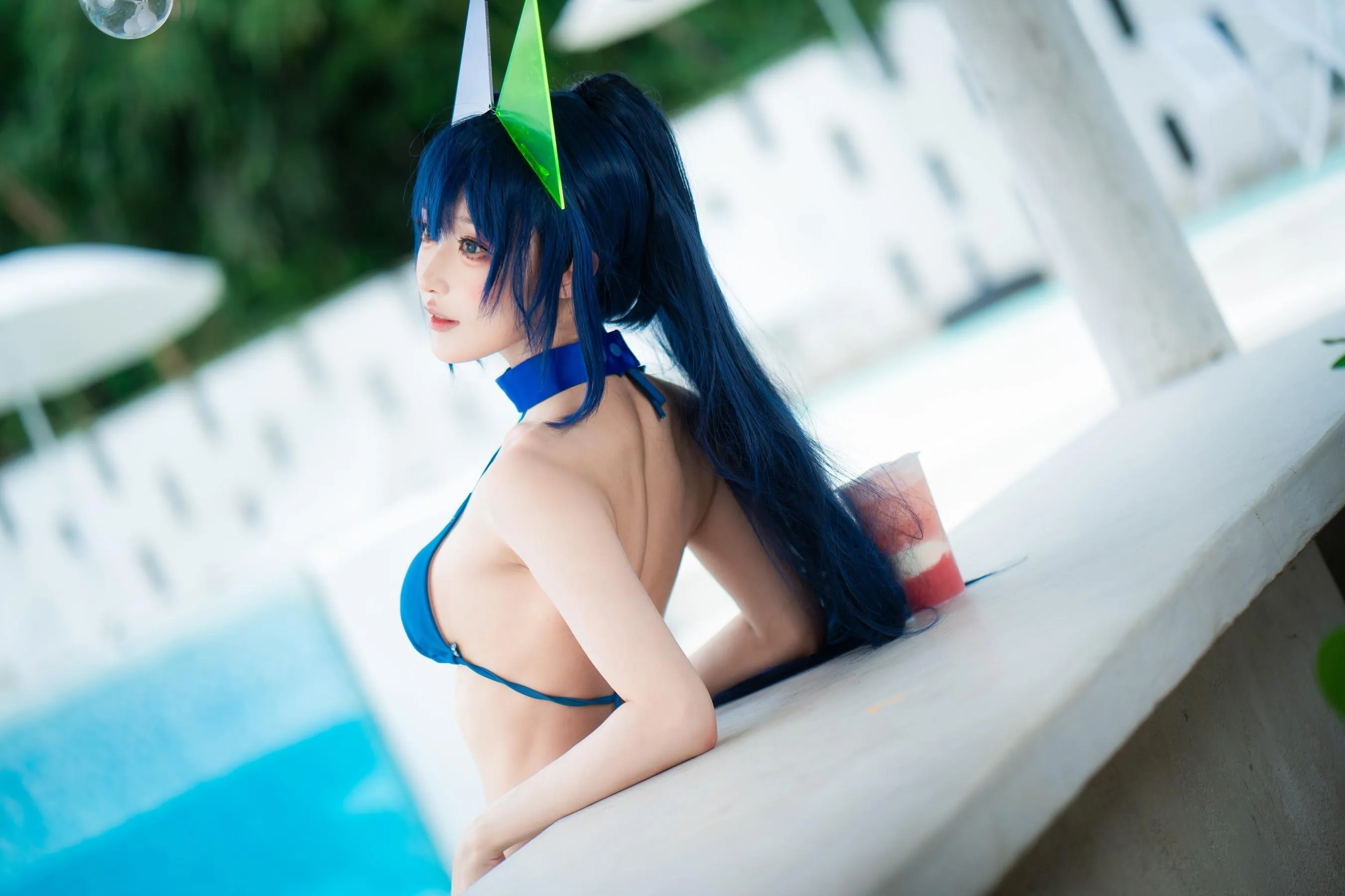 阿包也是兔娘 – NO.79 花园泳装 [37P]插图1